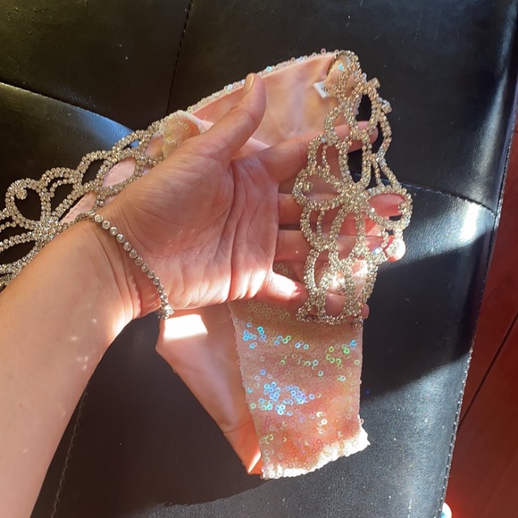 COPY - Light pink sequin and rhinestone bikini - Picture 3 of 4